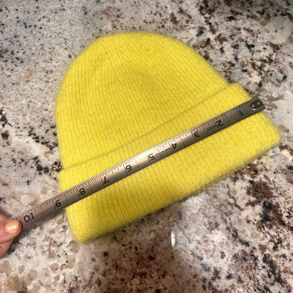 Girls neon yellow art class winter beanie OSFM - Picture 5 of 5